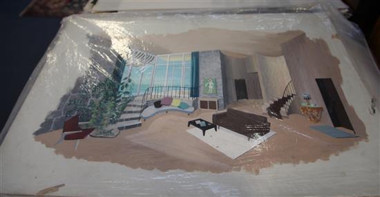 Richard Lake Designs for stage sets largest 20.5 x 30.5in.